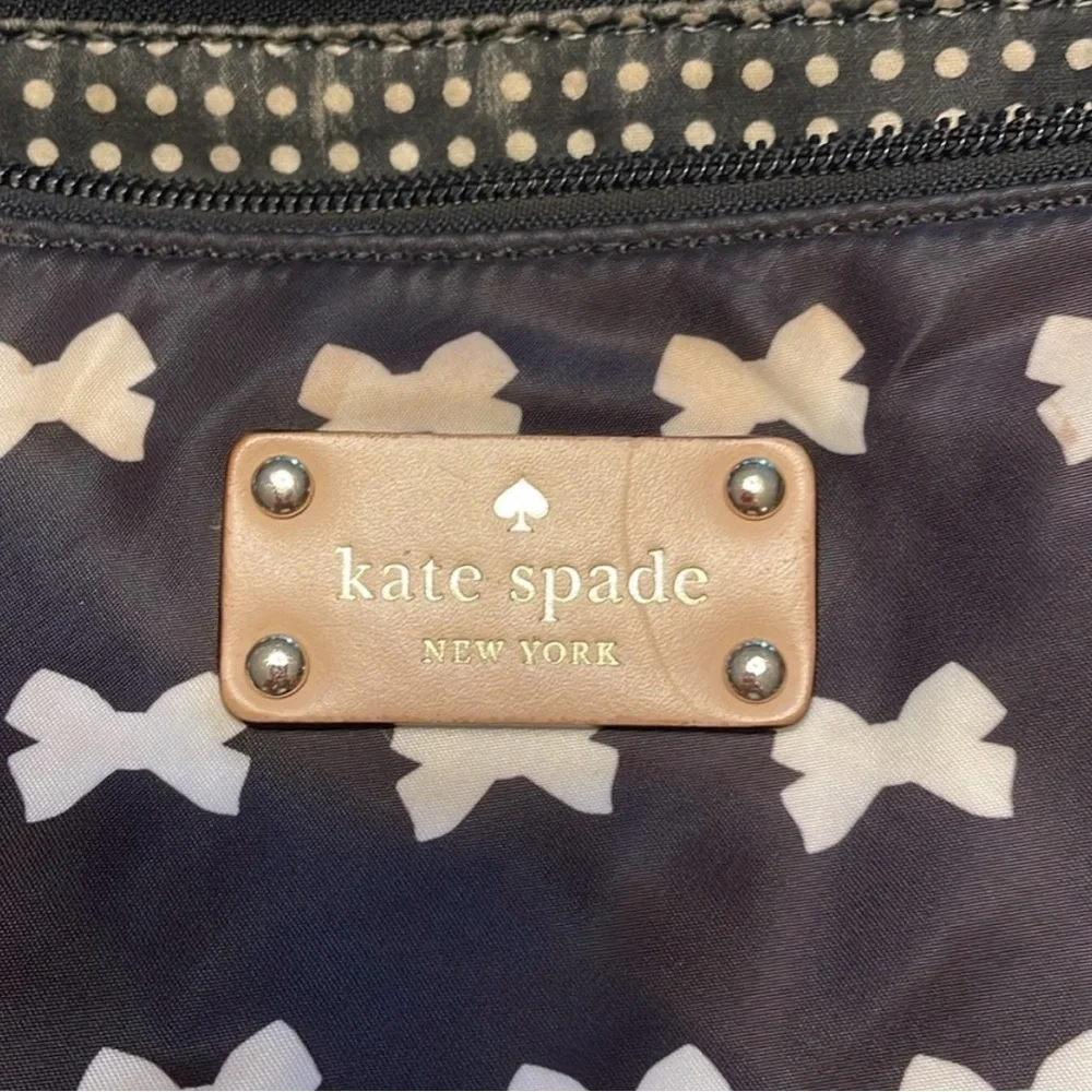 Kate Spade Black and White Bow Tote